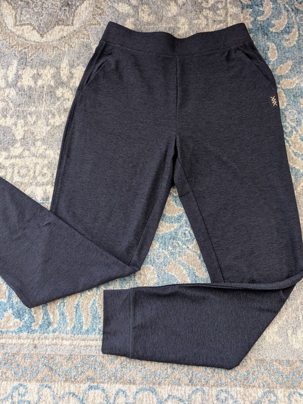 RHONE Leggings Women's S Gray Revive 7/8 Pocket Running Active Gym Logo 200663